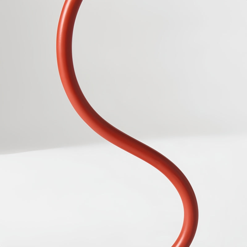 Rivlox Modern Geometric Fabric Table Lamp - Angled Zigzag Pattern for Office Lighting