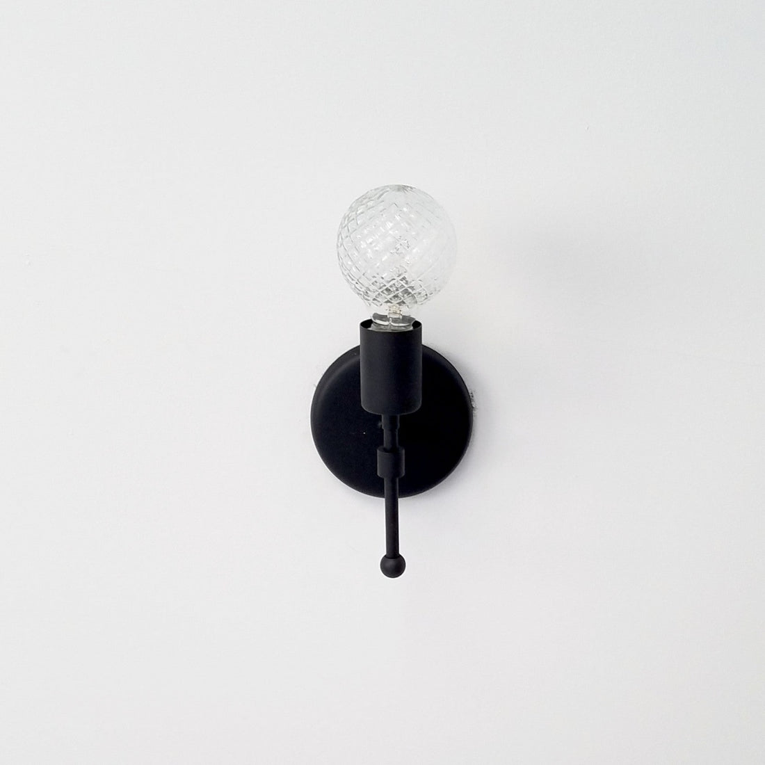 Compact Metal Finish Wall Sconce - Ideal For Bedroom & Corridor Lighting