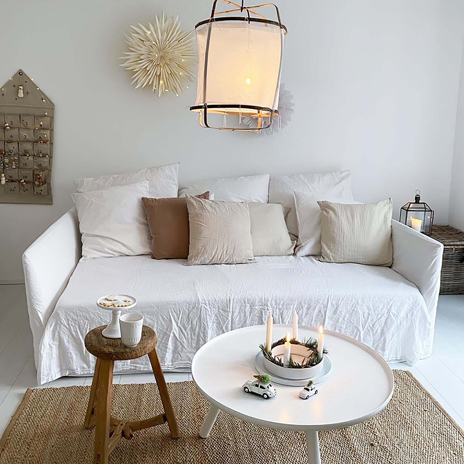 Straight Hollow Tulle Pendant Lighting