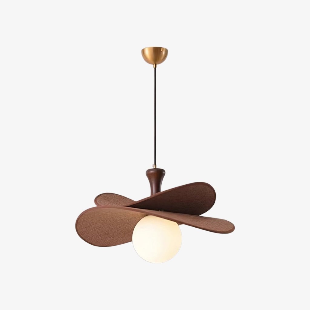 Orrise Blooming Petal Chandelier - Modern Metal and Wood for Living Rooms and Dining Rooms
