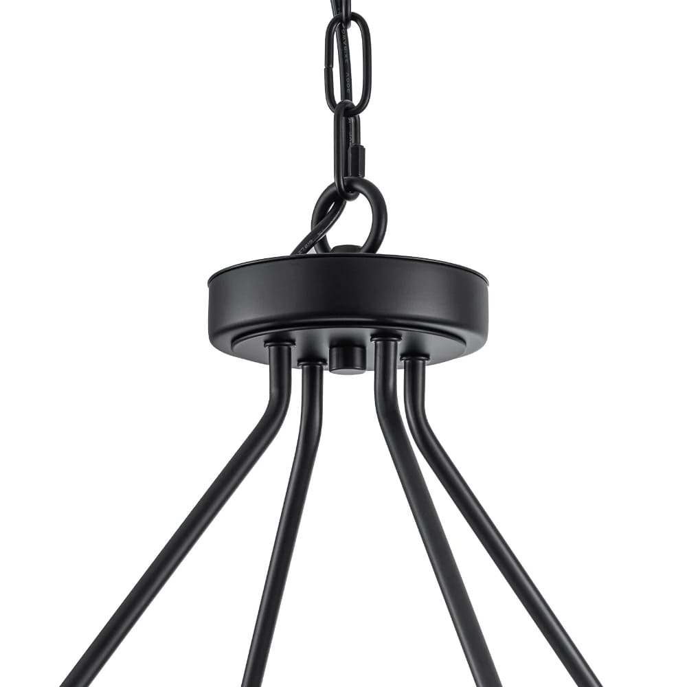 Modern Wide Drum Pendant Lamp – Clear Glass Chandelier For Living Room