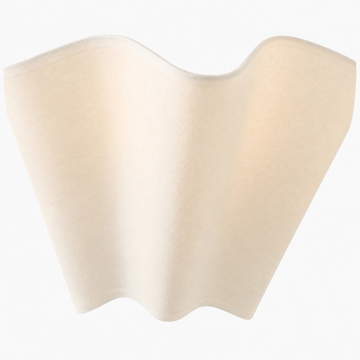 Oslan Modern Plug-In Sconce - Scalloped Ivory Linen Shade Wall Lamp