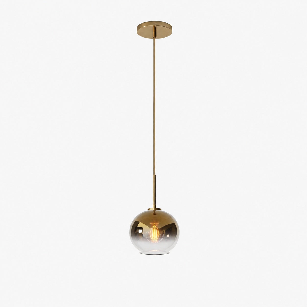 Selvion Sculptural Globe Pendant Light - Modern Glass Pendant Lamp - Sleek Design