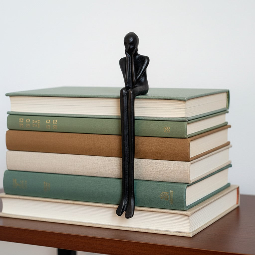 Floxo Geometric Dog Sculpture Modern Decor - Minimalist Iron Art for Desk