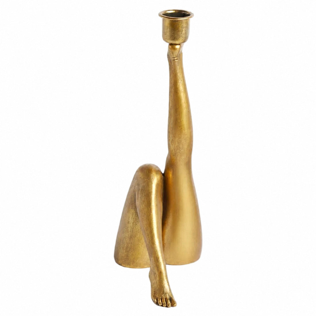 Kickra Modern Designer Candle Holder with Gold Leg-Inspired Base U22