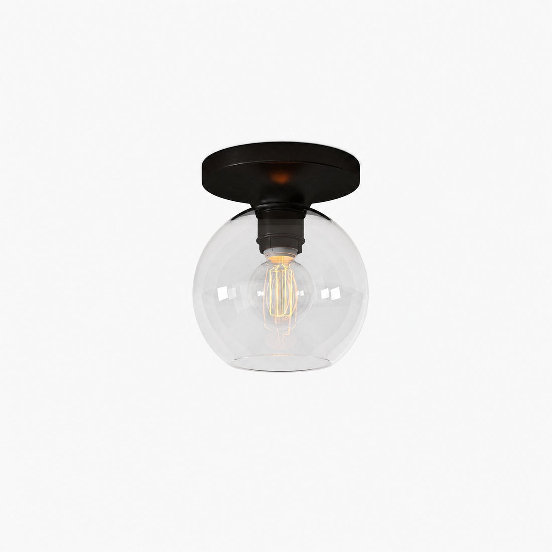 Selvion Modern Globe Pendant Light - Damp-Rated Bathroom Lighting - Luxe Glass Shade
