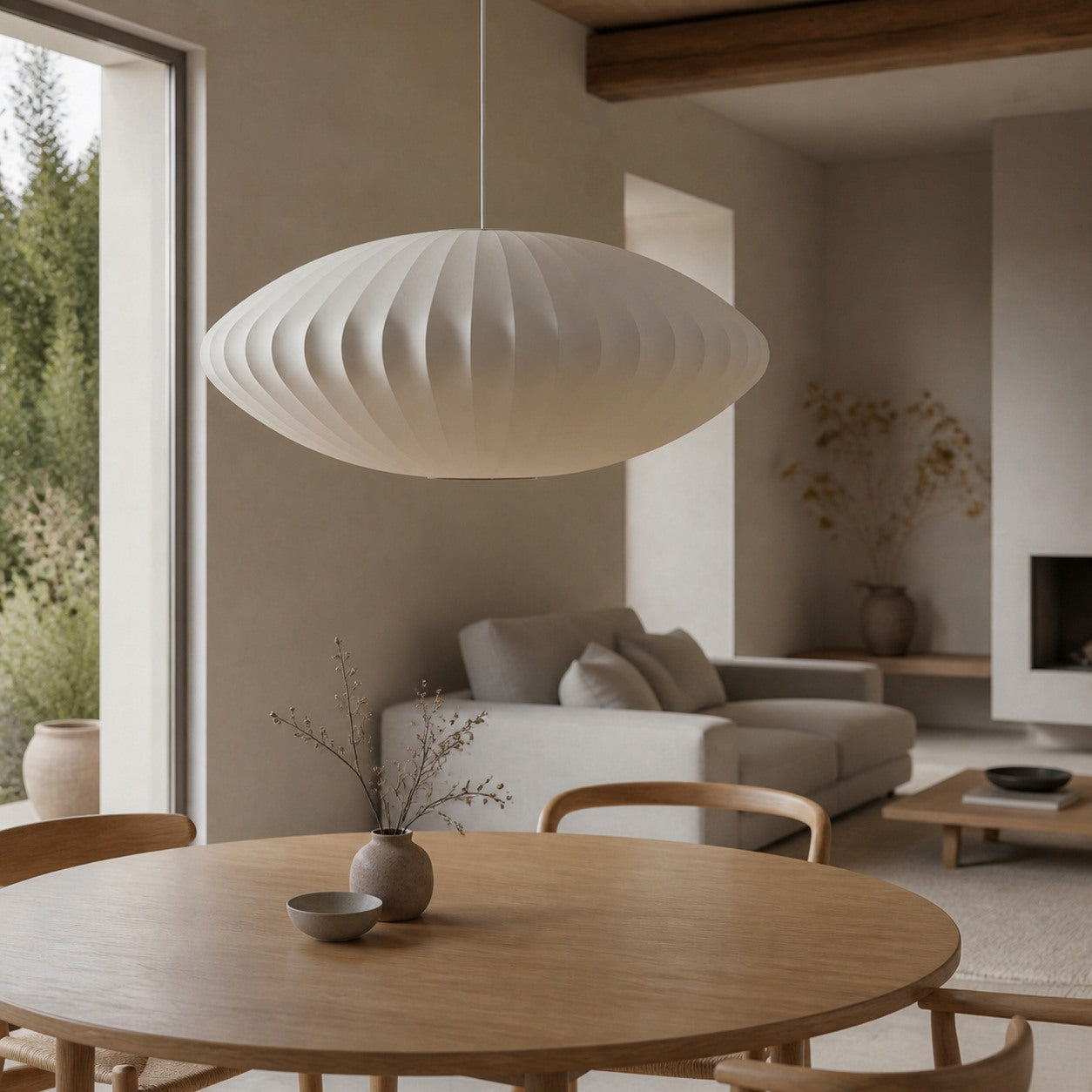Plevara Modern Minimalist Bubble Pendant Lamp – Sleek Design for the Living Room