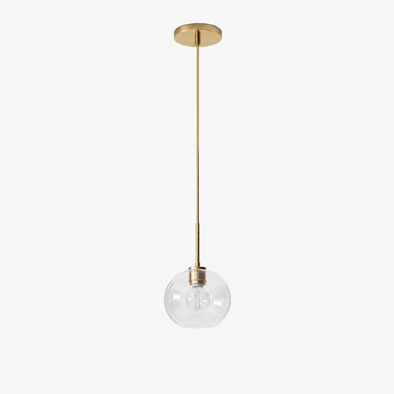 Selvion Sculptural Globe Pendant Light - Modern Glass Pendant Lamp - Sleek Design