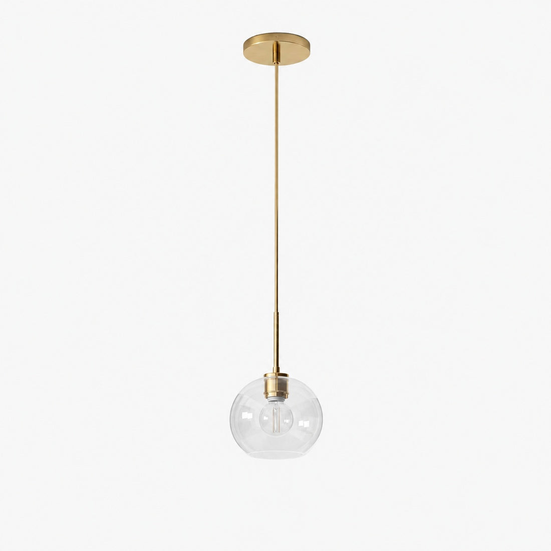 Selvion Sculptural Globe Pendant Light - Modern Glass Pendant Lamp - Sleek Design