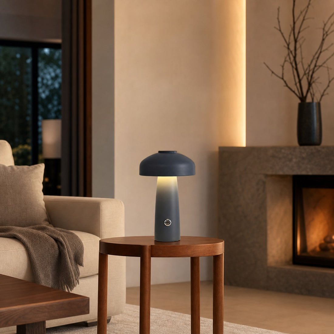 Leon Mushroom Table Lamp (built-in battery)