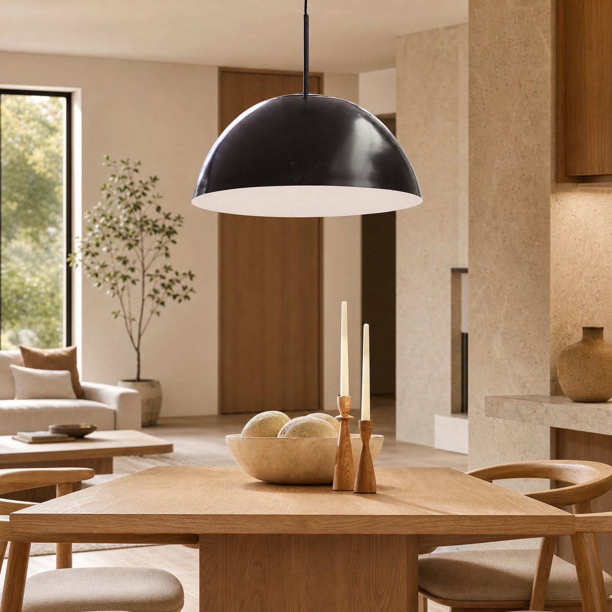 Parvion Modern Adjustable Sculptural Metal Pendant Light