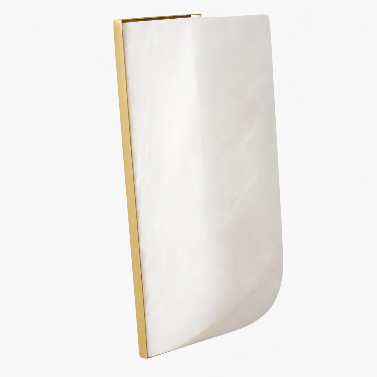 Albesque Curved Wall Lamp - Modern Alabaster Wall Lamp for Bedrooms and Living Rooms