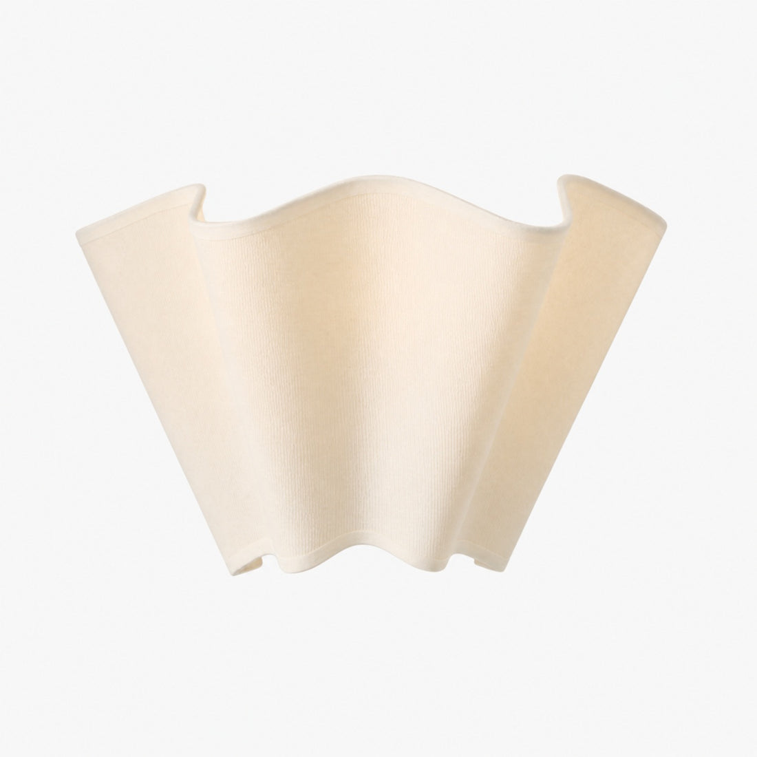 Oslan Modern Plug-In Sconce - Scalloped Ivory Linen Shade Wall Lamp