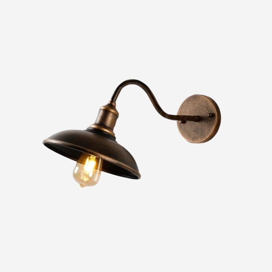 Retro Industrial Bowl Shaped Outdoor Waterproof Wall Light