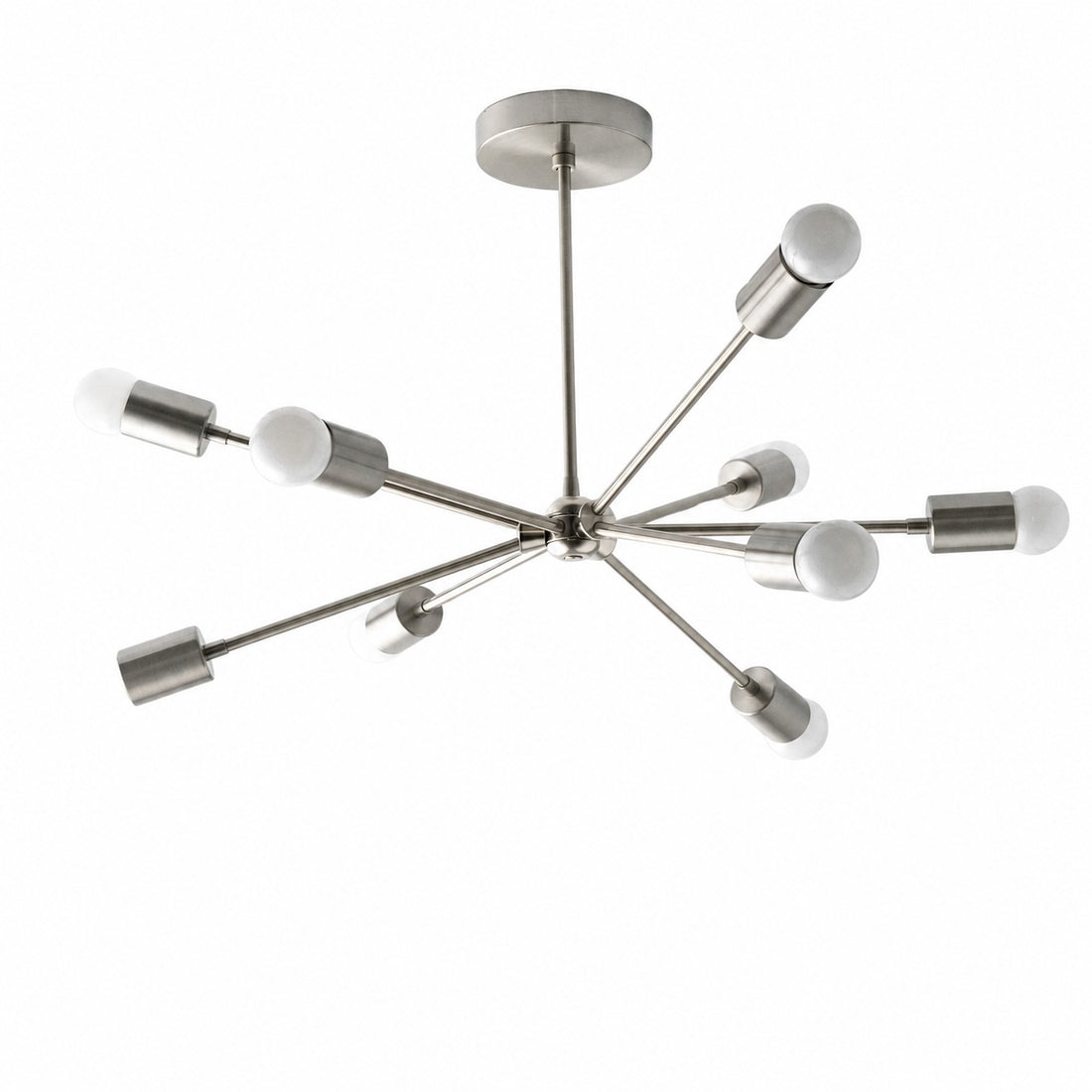 Mobilux Line Mid Century Sputnik Chandelier - Modern Brass Ceiling Light
