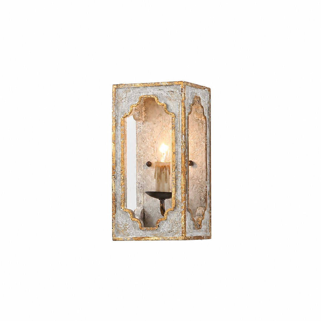Boho Rustic Cube Sconce