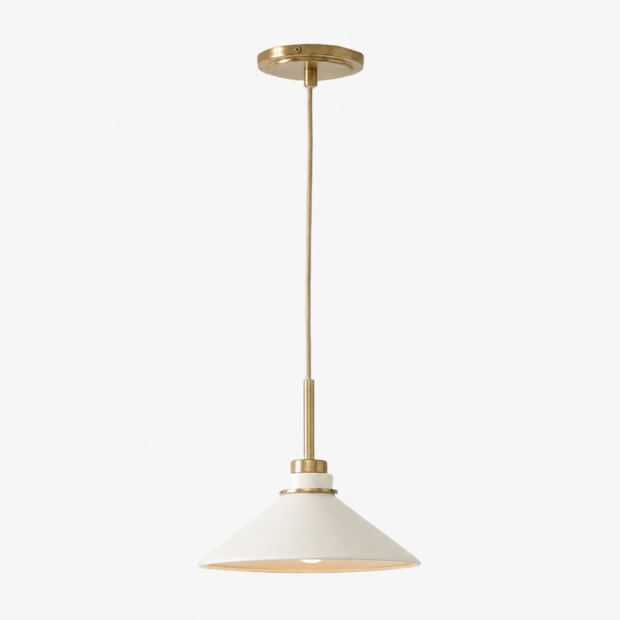 Aurenza Modern Farmhouse Pendant Light - Adjustable Shade for Warm Ambiance