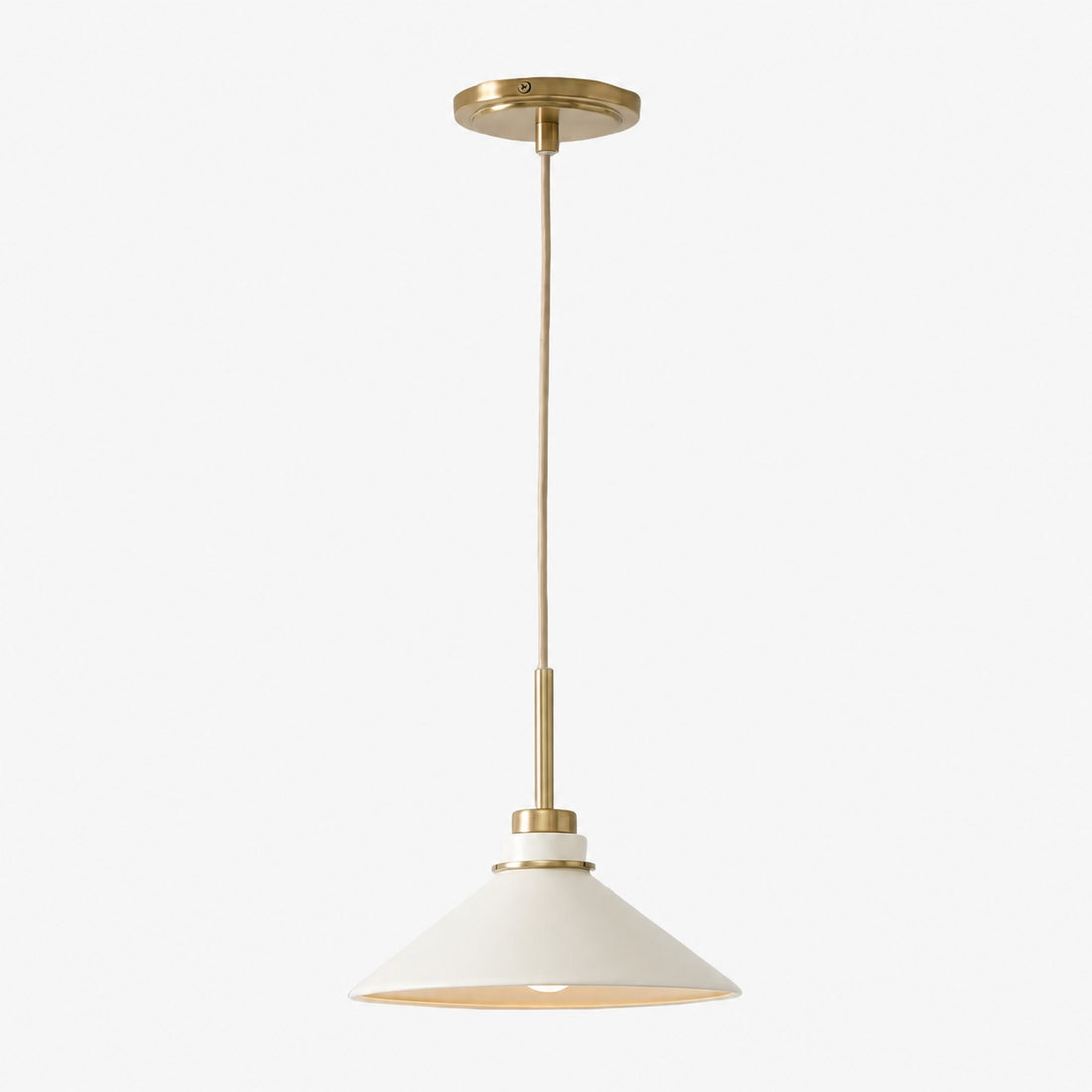 Aurenza Modern Farmhouse Pendant Light - Adjustable Shade for Warm Ambiance