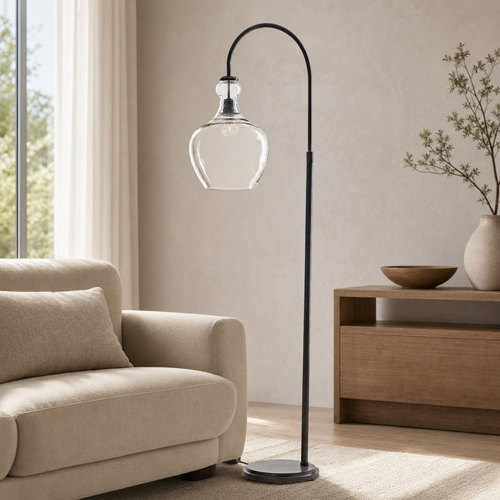 Lawson Recycled Glass Floor Lamp - Unique Brass Finish Aluminum Lighting