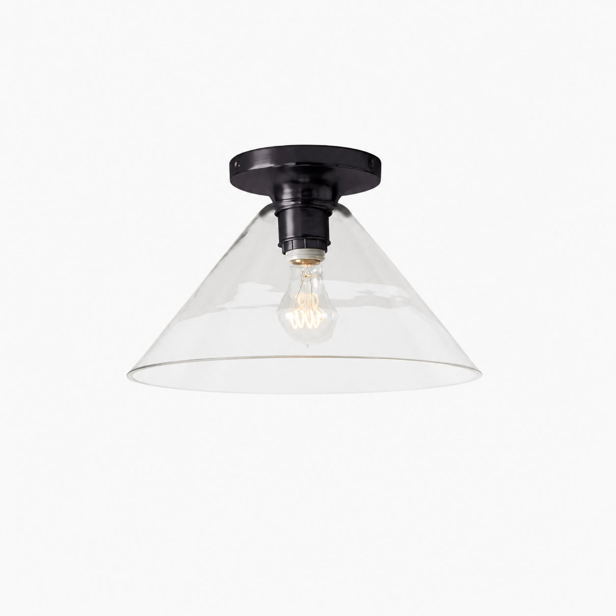 Conica Cone Flush Mount – Glass Ceiling Light for Modern Spaces