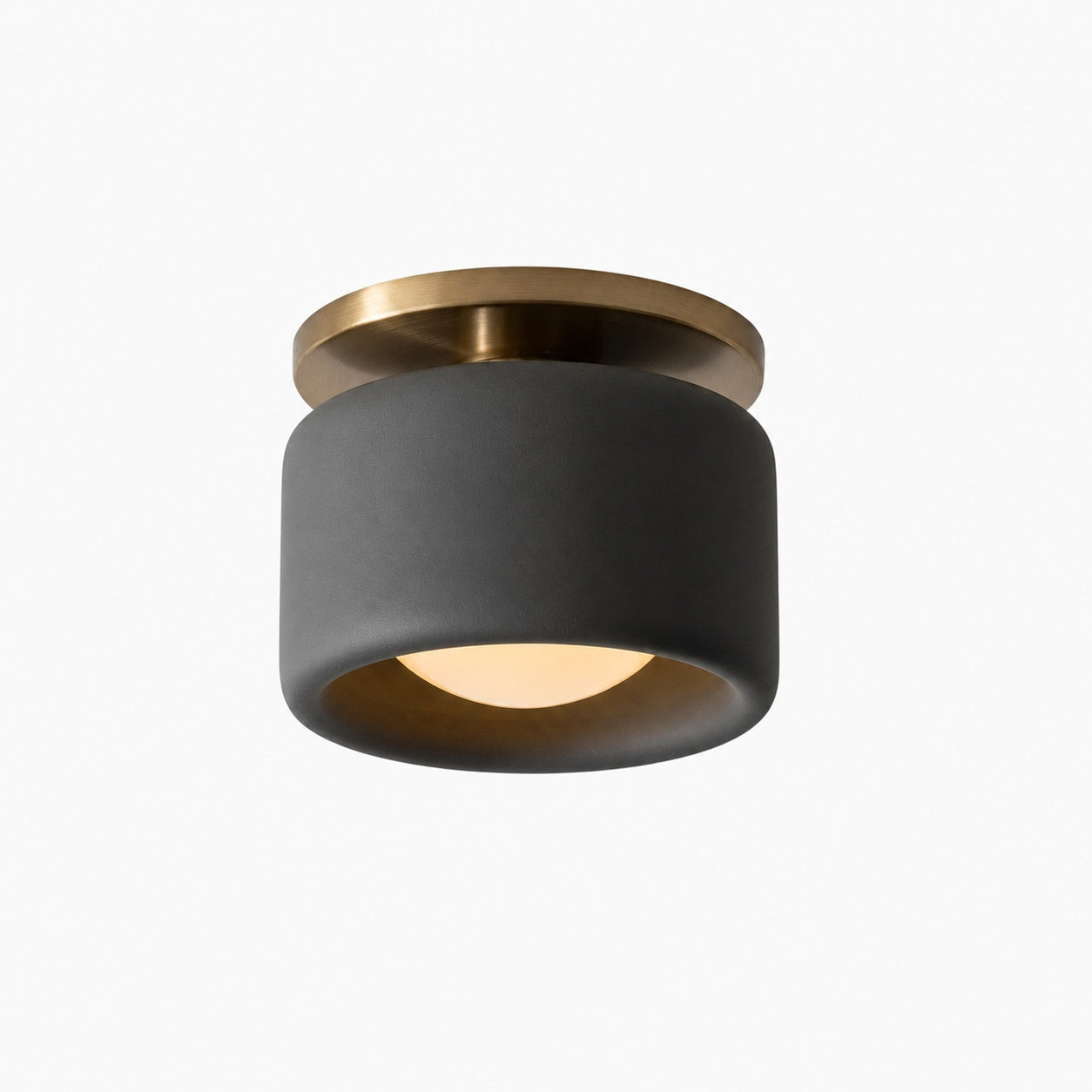 Cerova Modern Porcelain Flush Mount Ceiling Light– Elegant Ivory Shade
