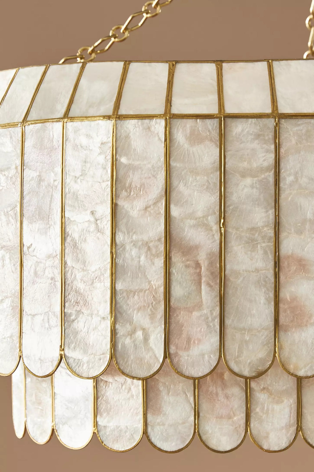 Lumica Capiz Faceted Pendant Light - Elegant Natural Shell Design