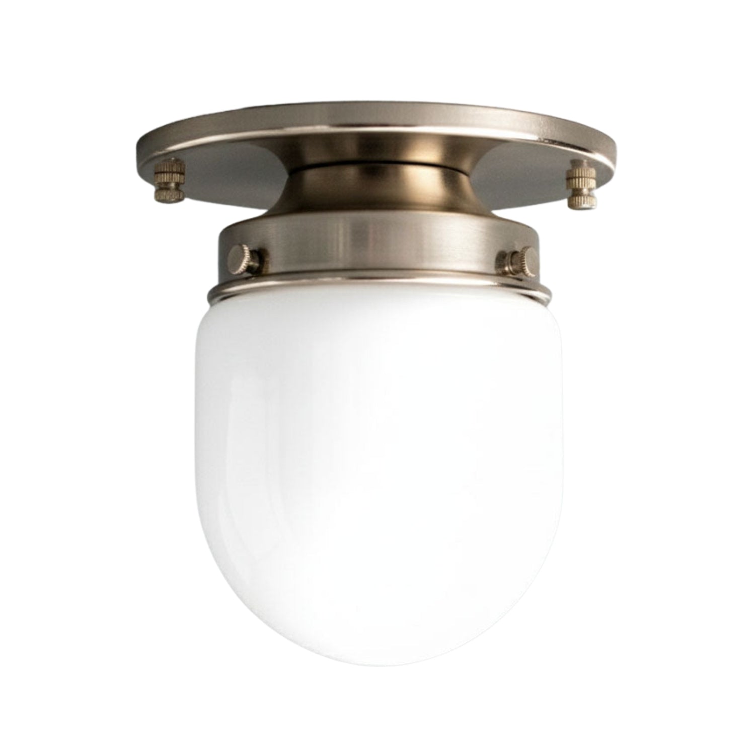 Opalume Glass Flush Mount Ceiling and Wall Light - Art Deco Small Globe Fixture