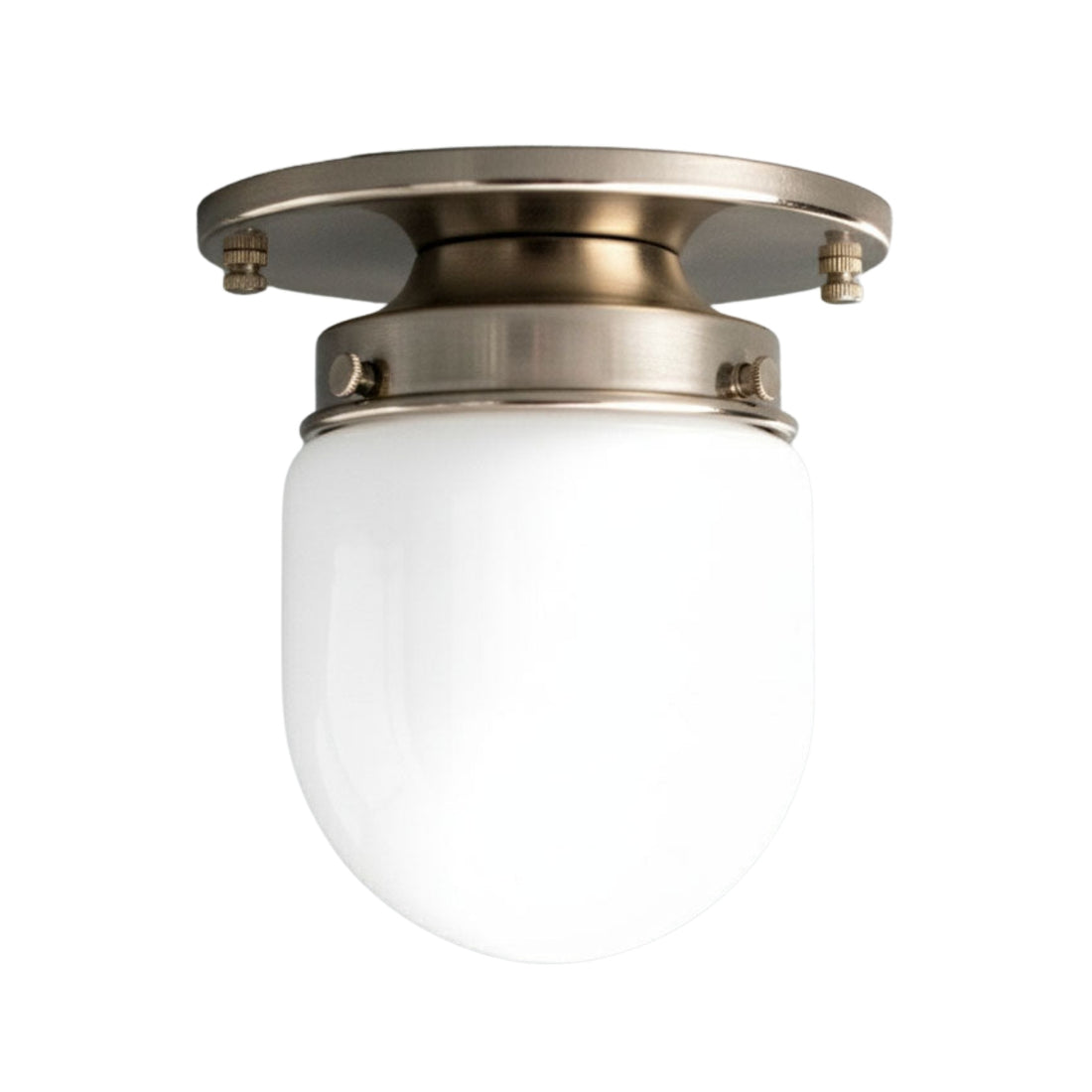 Opalume Glass Flush Mount Ceiling and Wall Light - Art Deco Small Globe Fixture