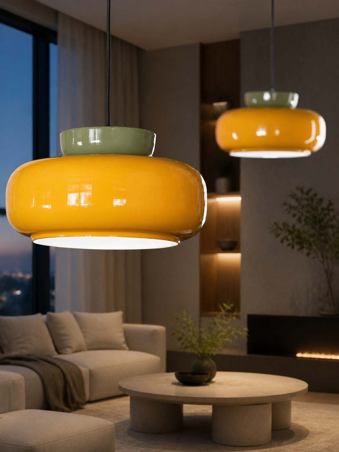 Fiesta Colorful Bowl Shaped Nordic Ceramic Pendant Lamp