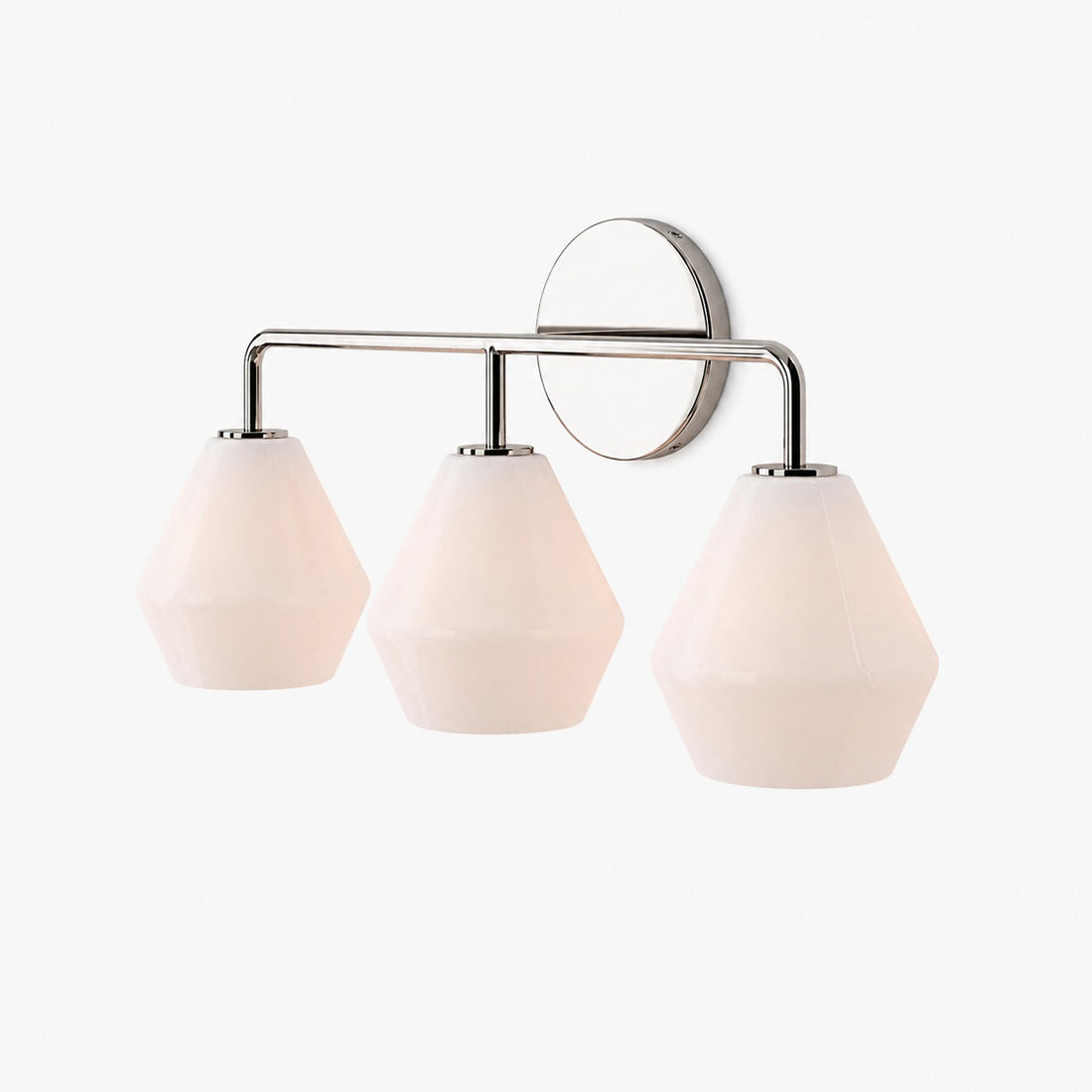 Merin Multi Head Dressing Table Wall Lamp - Metal And Glass Sculptural Lamp
