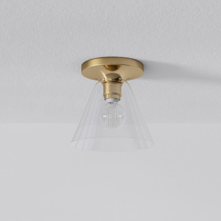 Conica Cone Flush Mount – Glass Ceiling Light for Modern Spaces