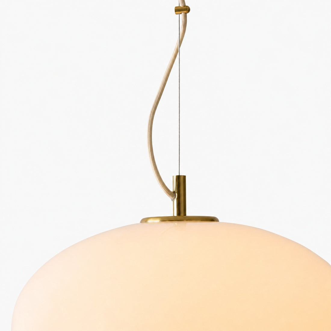 Lumivelle Minimalist Glass Pendant – Adjustable Height Dimmable Design