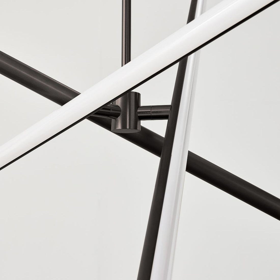 Voro Minimalist Chrome Light Rods - LED Semi-Flush Mount Ceiling Light