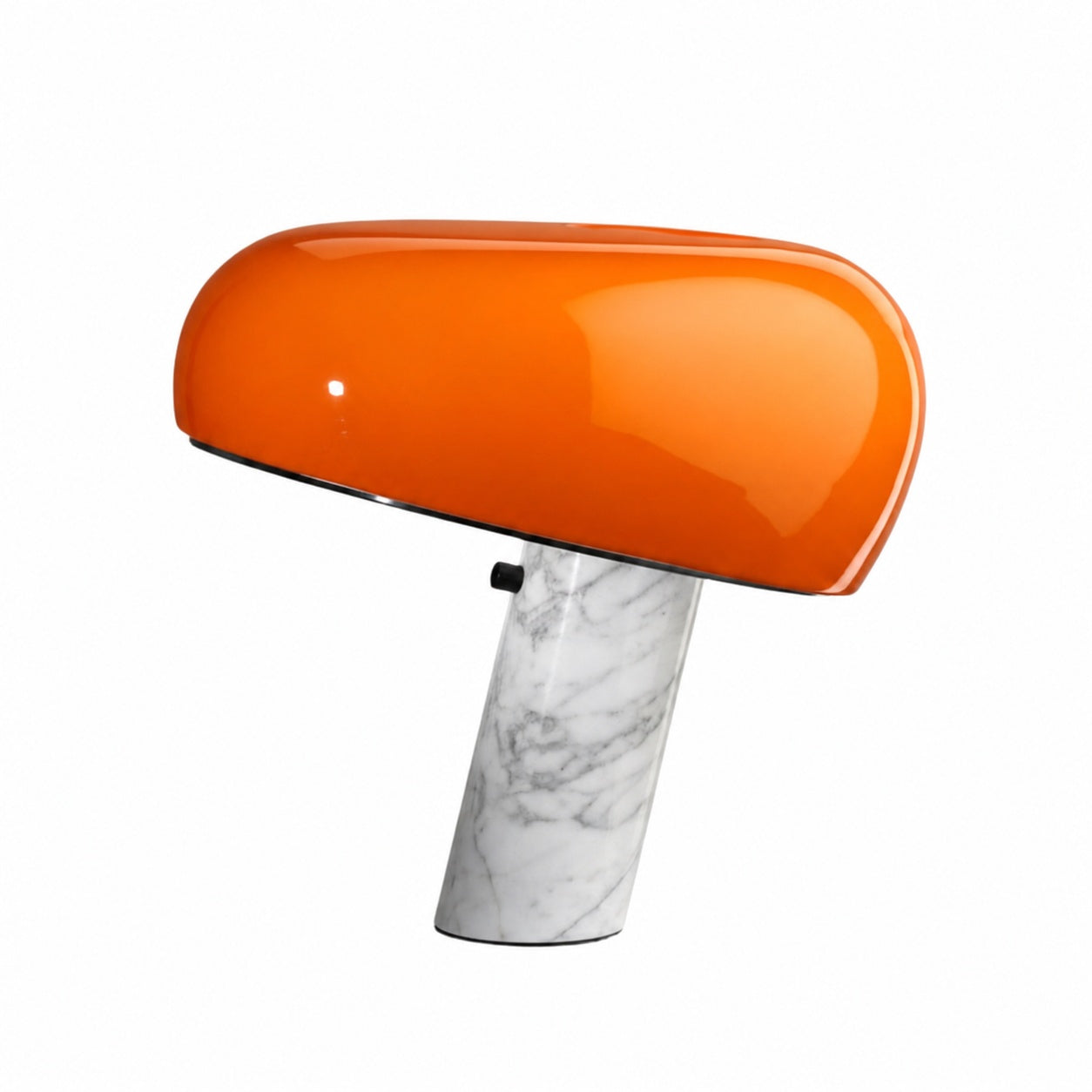 Slantia Amusing Ploy Table Lamp - Glass Shade and Marble Base Design for Living Room or Bedroom N45