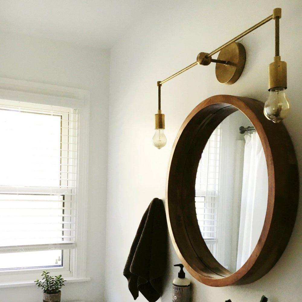 Modern Two Light Wall Sconce - Perfect Bedroom Or Hallway Light