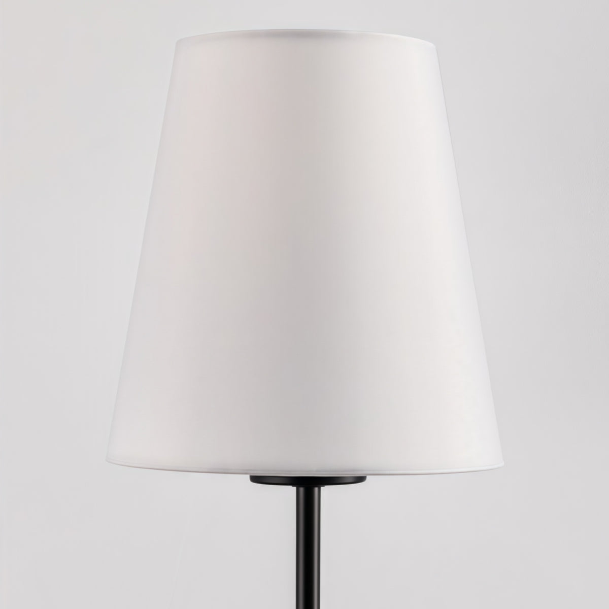 Rustic Cone Shape Fabric Wall Sconce – Antique Brass Metal Accent Light