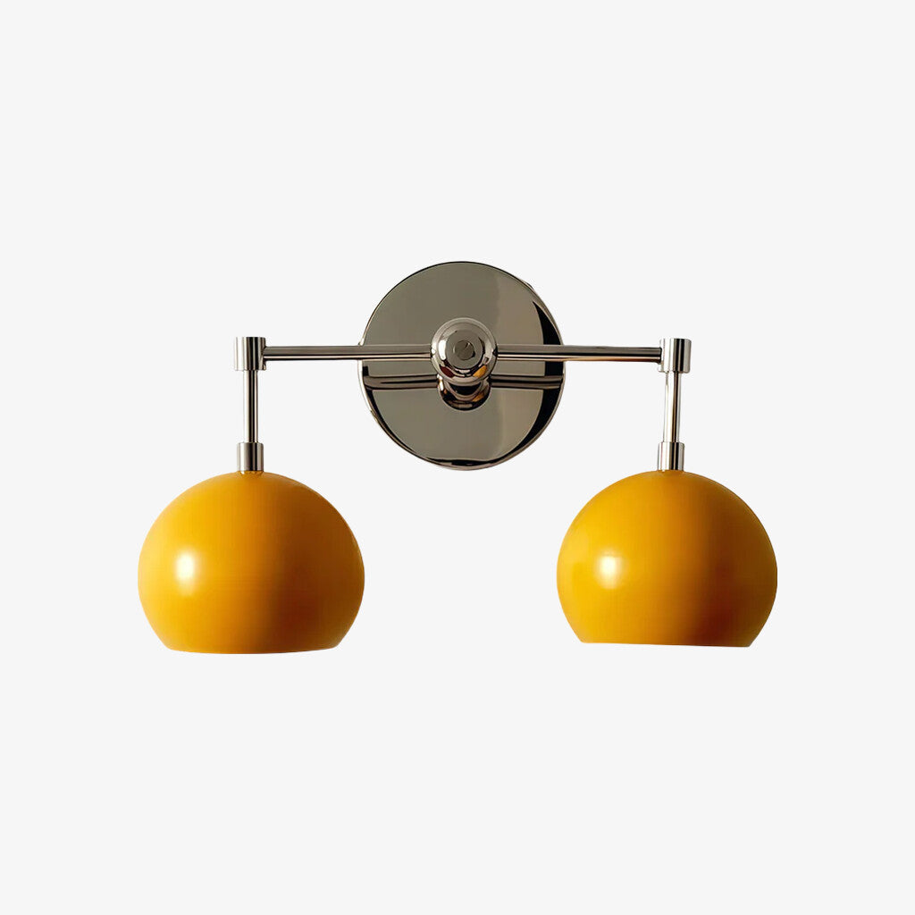 Sunshine Yellow Shades Sconce - Bubble Pop Vanity Wall Light For Bedroom