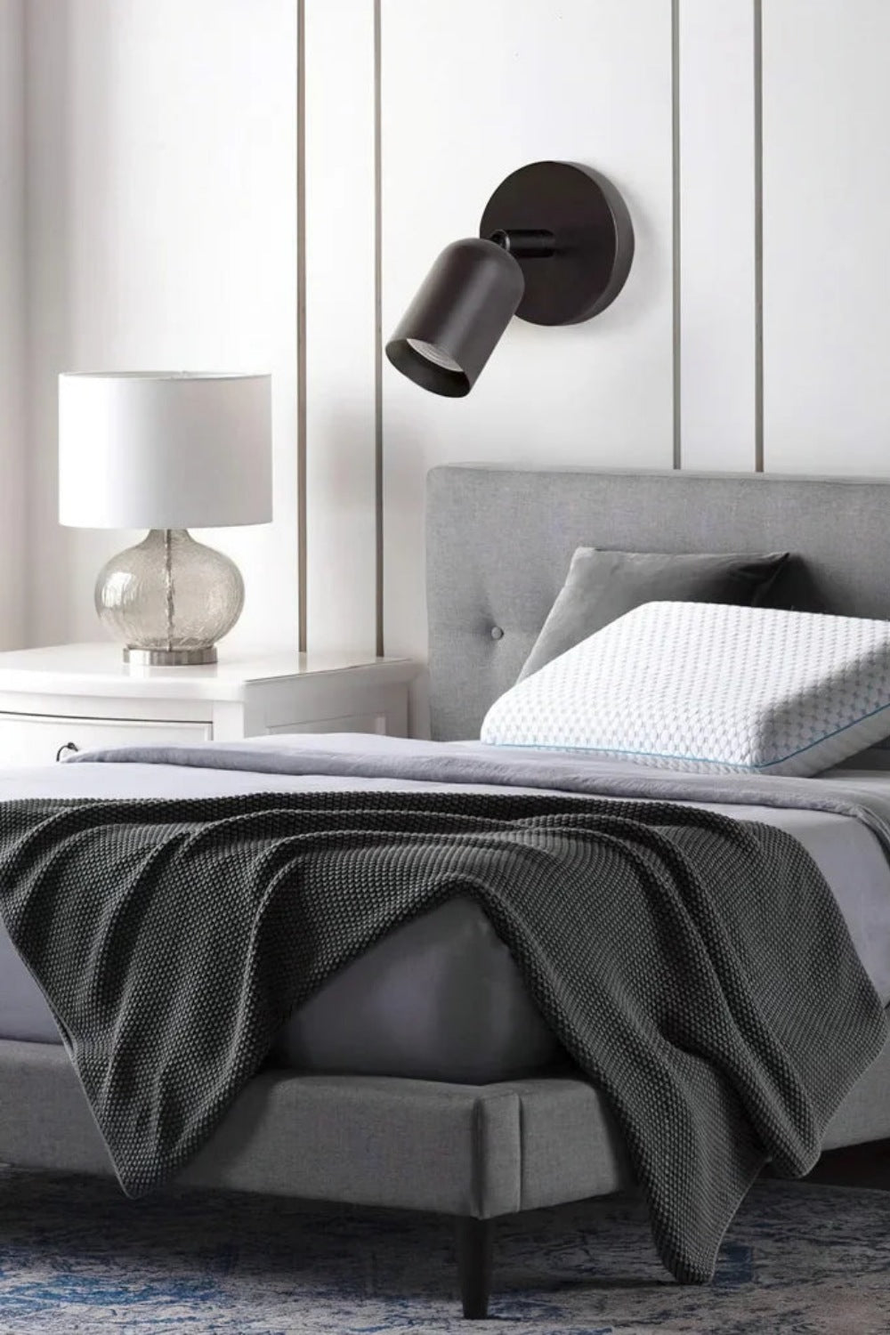 Cream Barrel Gimbal Head Wall Sconce