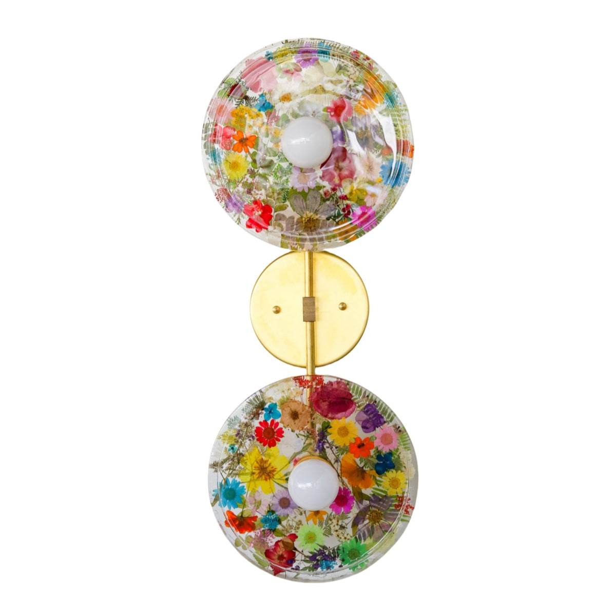 Resin Botanical Wall Sconce - Nature Inspired Flush Mount Lighting