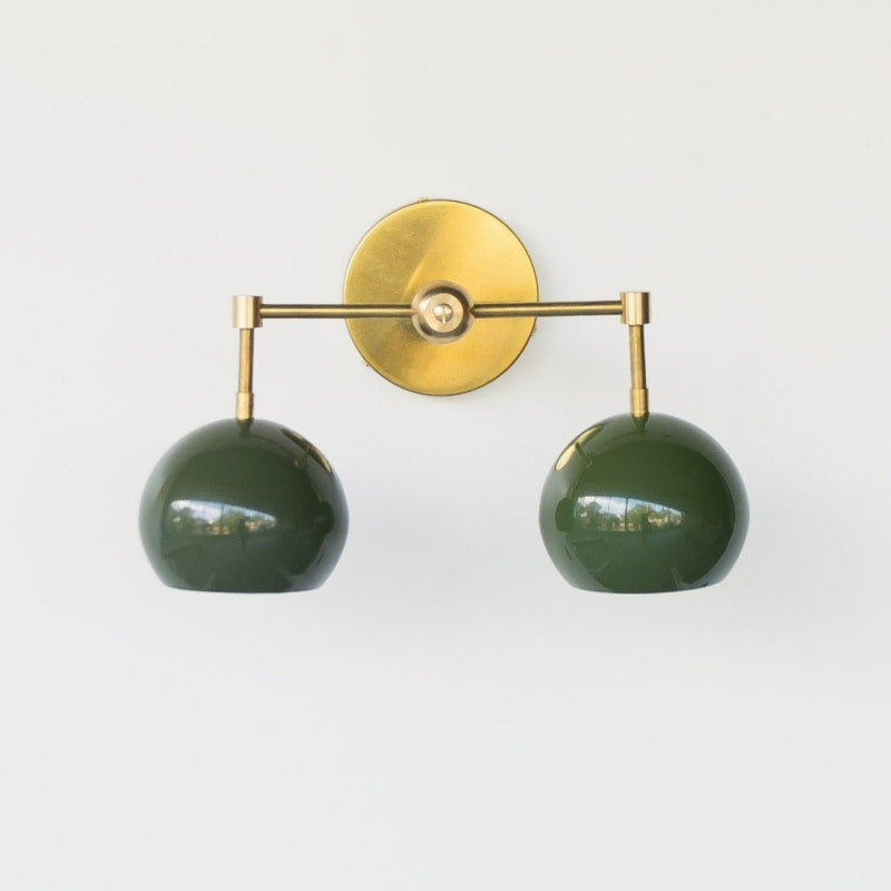 Spring Green Shades Loa Sconce - Double Bubble Pop Vanity Wall Light