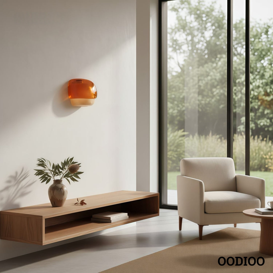 Mushroom Macaron Wall Lamp – Colored Glass Sconce for Bedroom