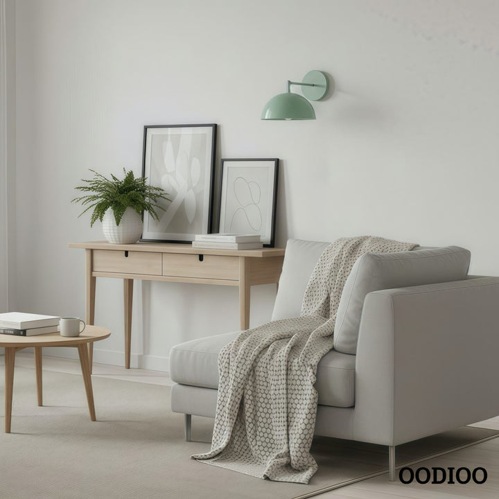 Metio Dome Shaped Minimalist Metal Design Wall Light – Ideal for Living Rooms and Bedrooms