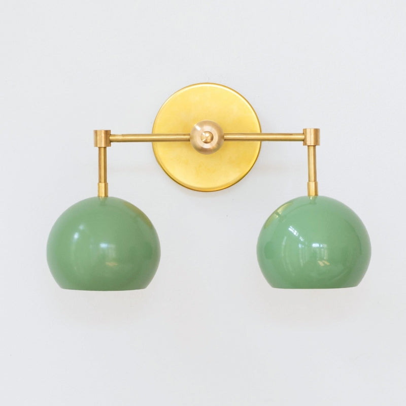 Spring Green Shades Loa Sconce - Double Bubble Pop Vanity Wall Light