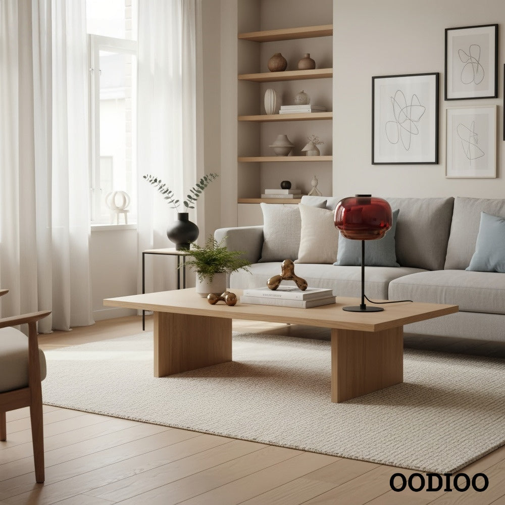 Nordic Mushroom Glass Table Lamp – Stained Glass Bedside Light