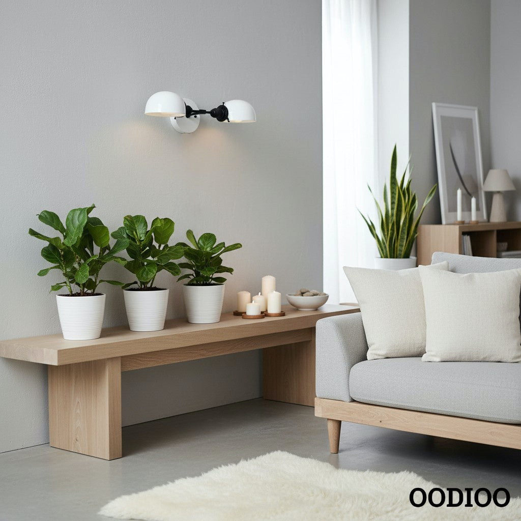 Luminara Luxury Opal Glass Dual Vanity Fixture – Multi Finish Wall Sconce for Mirror Lighting