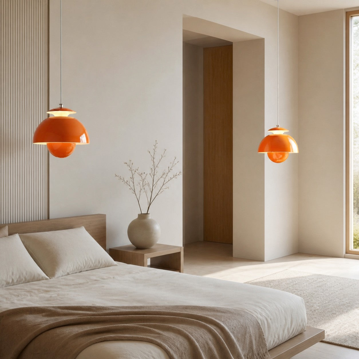 Orin Modern Nordic Metal Flower Hanging Light - Decorative Pendant Lamp for Bedroom and Kitchen