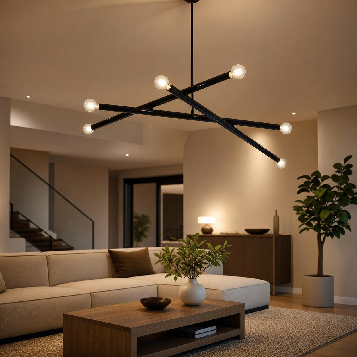 Borvia Adjustable Chandelier - Modern Trace Light with Flexible Arms