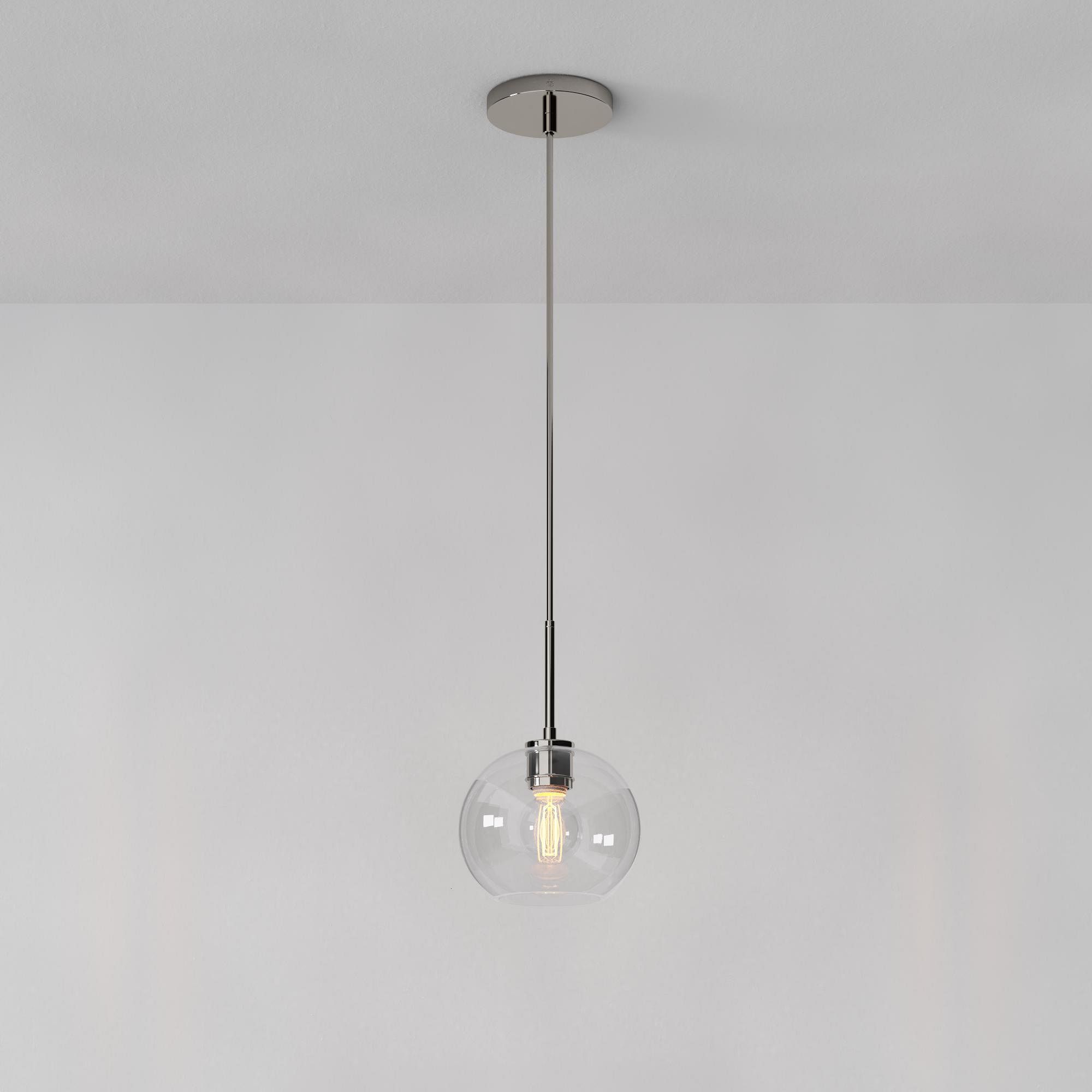 Selvion Sculptural Globe Pendant Light - Modern Glass Pendant Lamp - Sleek Design