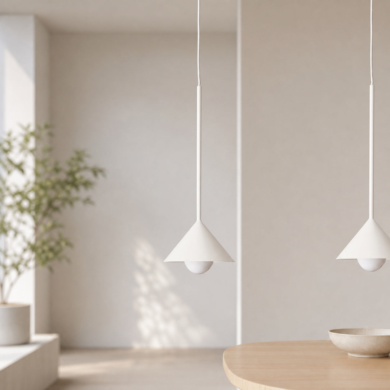 Brivana Adjustable Pendant – Cone Shade Light for Kitchen or Dining