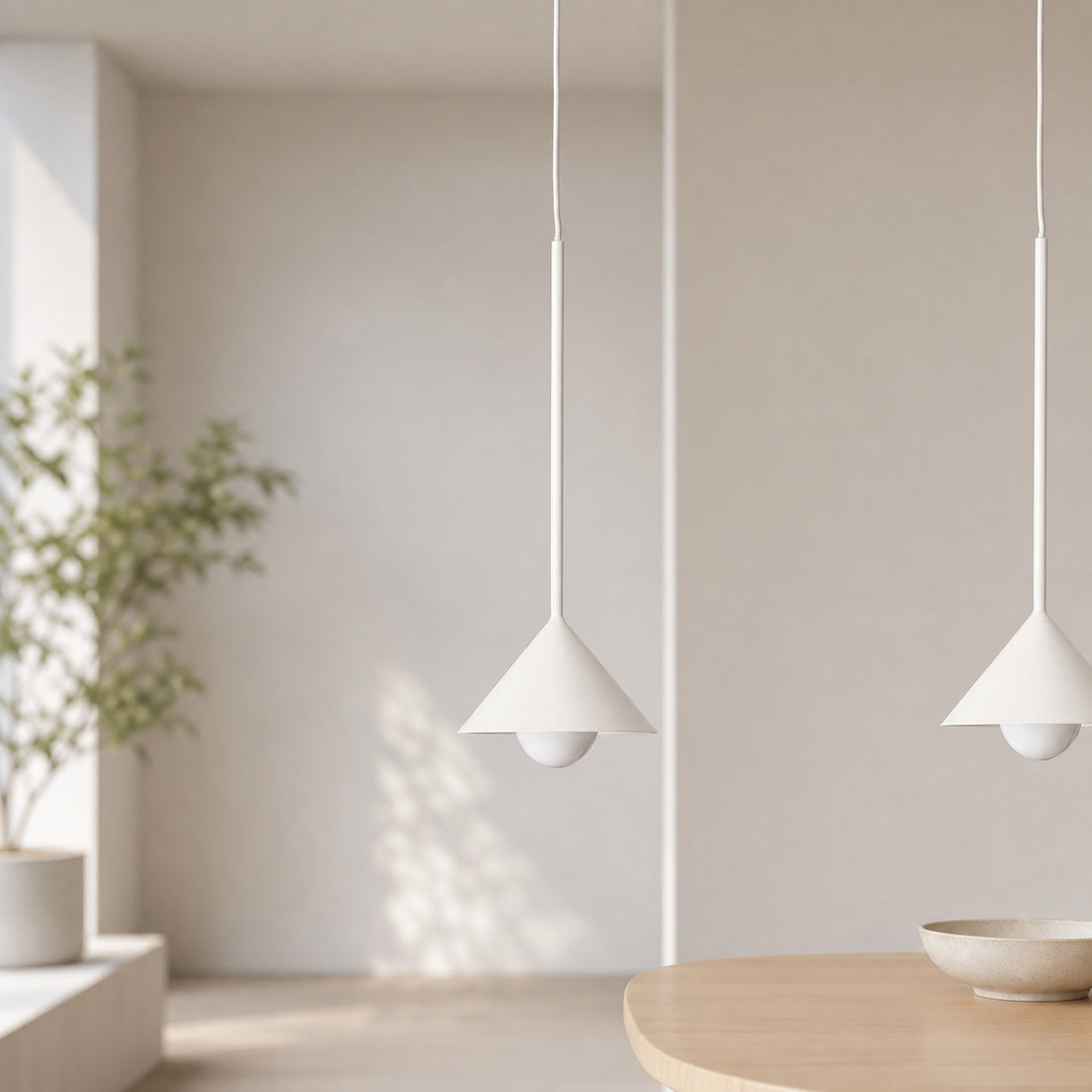 Brivana Adjustable Pendant – Cone Shade Light for Kitchen or Dining